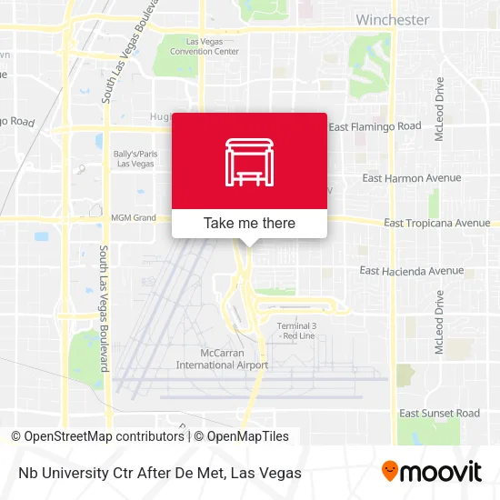 Mapa de Nb University Ctr After De Met