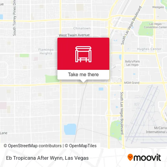 Mapa de Eb Tropicana After Wynn