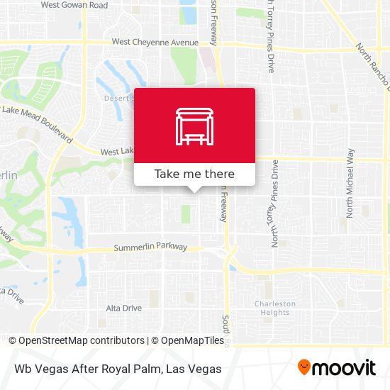 Wb Vegas After Royal Palm map