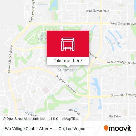 Mapa de Wb Village Center After Hills Ctr