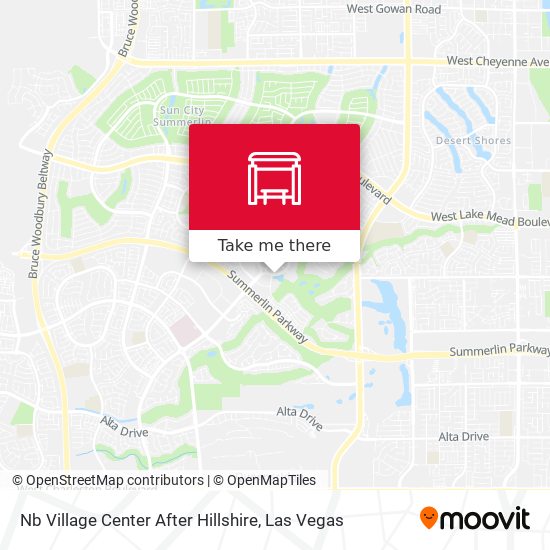 Mapa de Nb Village Center After Hillshire