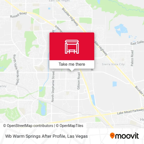 Mapa de Wb Warm Springs After Profile