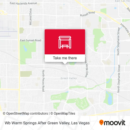 Mapa de Wb Warm Springs After Green Valley