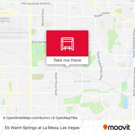 Eb Warm Springs at La Mesa map