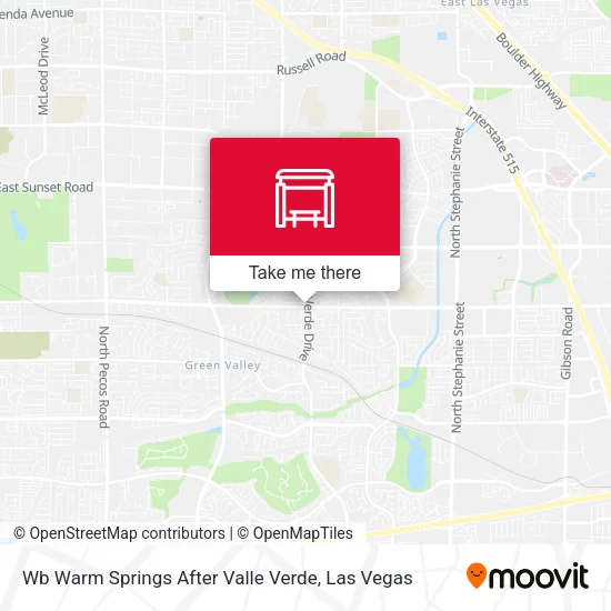 Mapa de Wb Warm Springs After Valle Verde