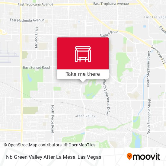 Mapa de Nb Green Valley After La Mesa