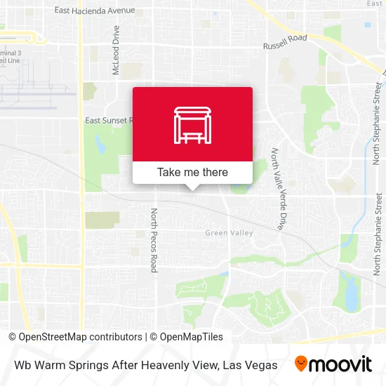 Mapa de Wb Warm Springs After Heavenly View
