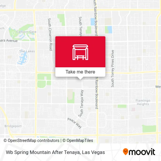 Mapa de Wb Spring Mountain After Tenaya