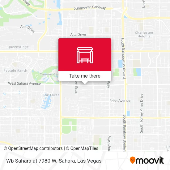 Wb Sahara at 7980 W. Sahara map