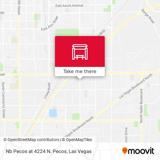 Nb Pecos at 4224 N. Pecos map