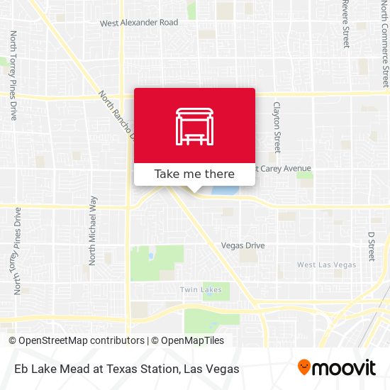 Mapa de Eb Lake Mead at Texas Station