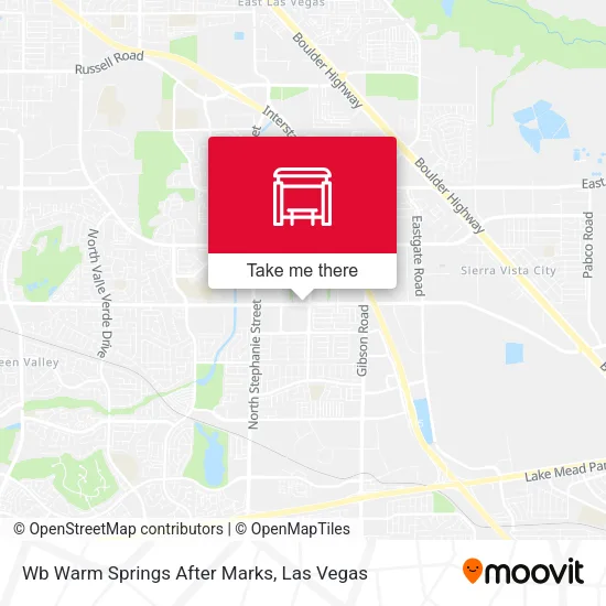 Mapa de Wb Warm Springs After Marks