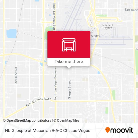 Mapa de Nb Gilespie at Mccarran R-A-C Ctr