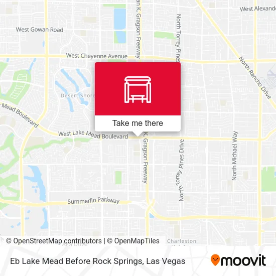 Mapa de Eb Lake Mead Before Rock Springs