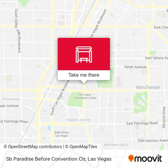 Mapa de Sb Paradise Before Convention Ctr