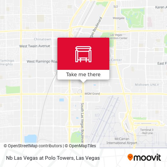 Mapa de Nb Las Vegas at Polo Towers