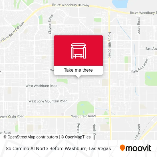 Sb Camino Al Norte Before Washburn map