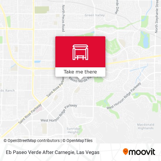 Eb Paseo Verde After Carnegie map