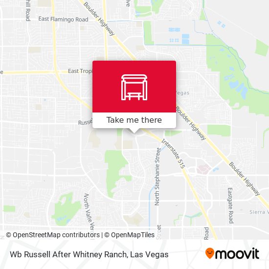 Wb Russell After Whitney Ranch map