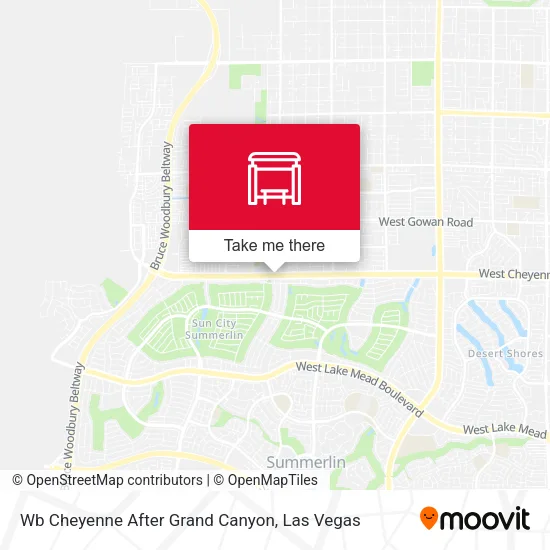 Mapa de Wb Cheyenne After Grand Canyon