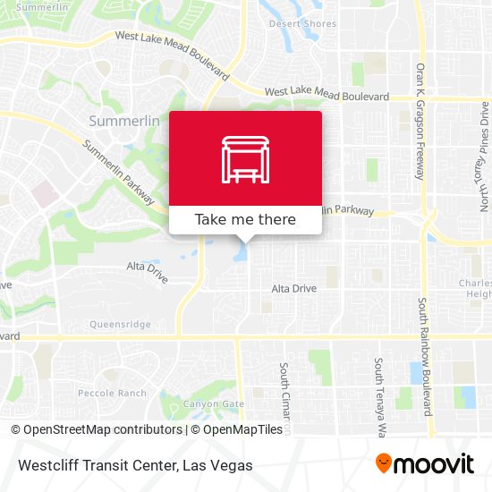 Westcliff Transit Center map