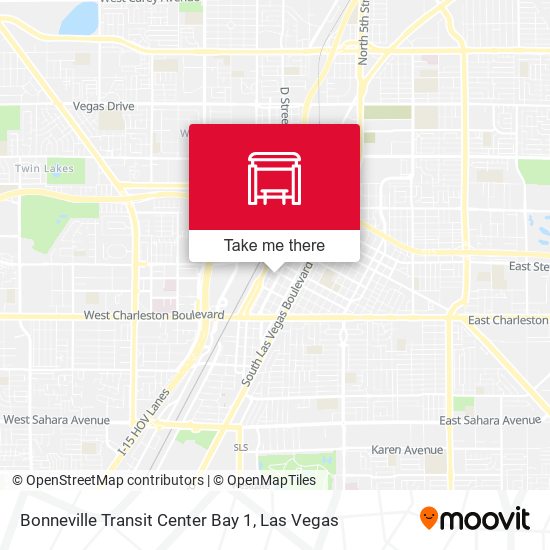 Mapa de Bonneville Transit Center Bay 1