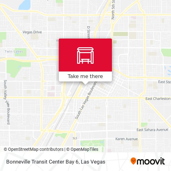 Bonneville Transit Center Bay 6 map