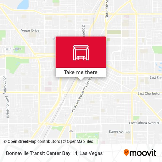 Mapa de Bonneville Transit Center Bay 14