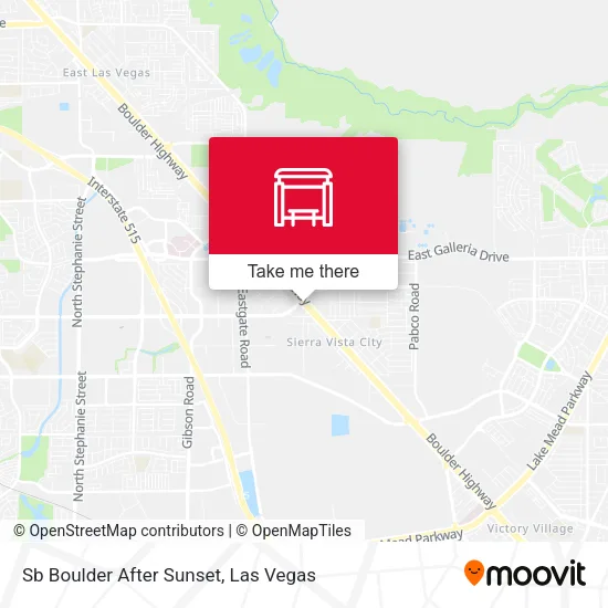 Sb Boulder After Sunset map