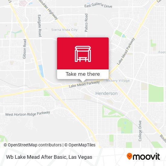 Mapa de Wb Lake Mead After Basic