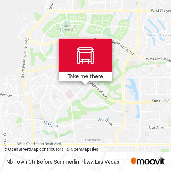 Mapa de Nb Town Ctr Before Summerlin Pkwy