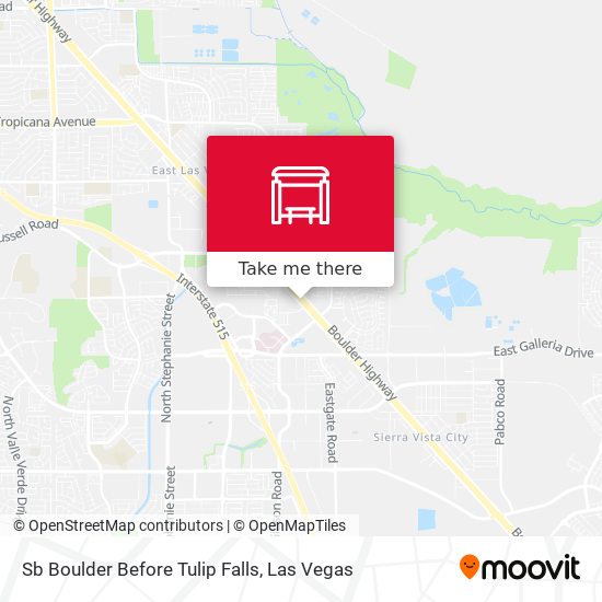 Mapa de Sb Boulder Before Tulip Falls