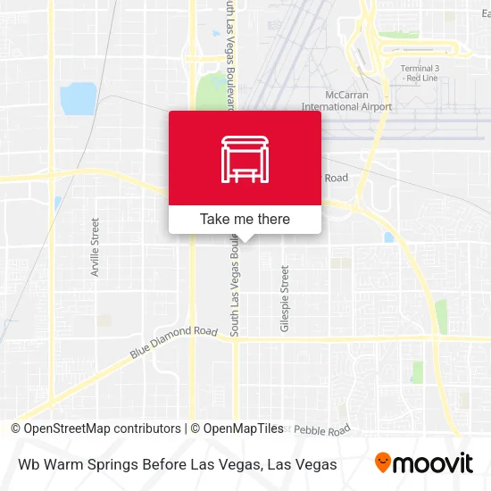 Wb Warm Springs Before Las Vegas map