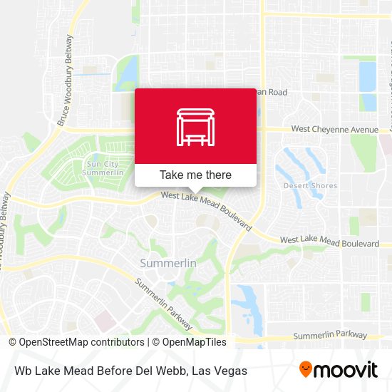 Wb Lake Mead Before Del Webb map