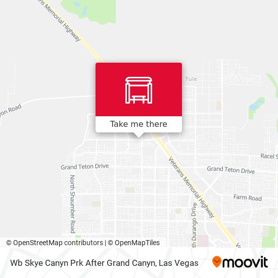 Mapa de Wb Skye Canyn Prk After Grand Canyn
