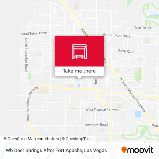 Wb Deer Springs After Fort Apache map