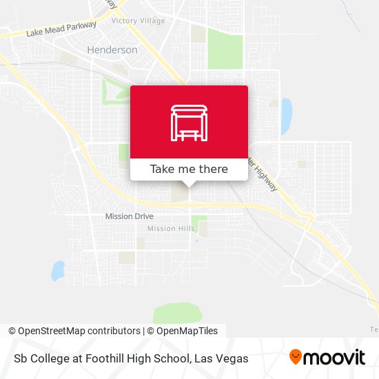 Sb College at Foothill High School map