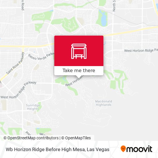 Wb Horizon Ridge Before High Mesa map