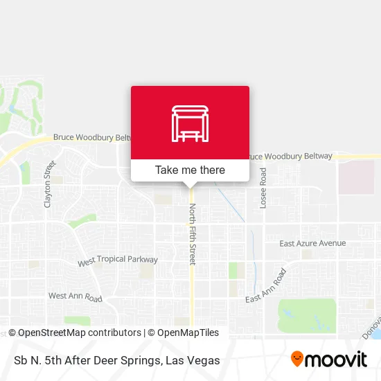Mapa de Sb N. 5th After Deer Springs
