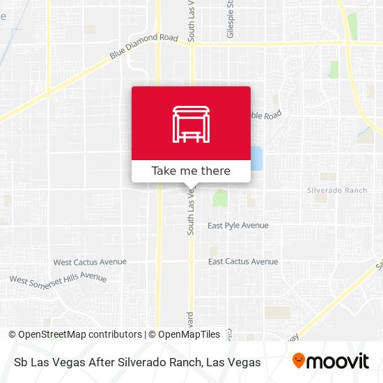 Sb Las Vegas After Silverado Ranch map