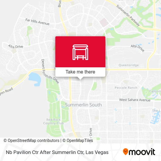 Nb Pavilion Ctr After Summerlin Ctr map