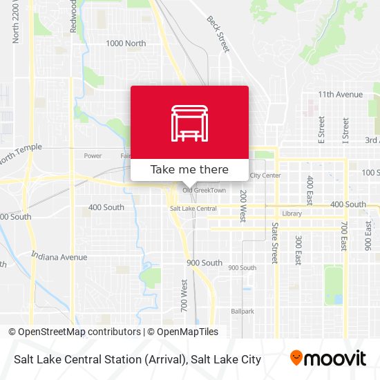 Salt Lake Central Station (Arrival) map