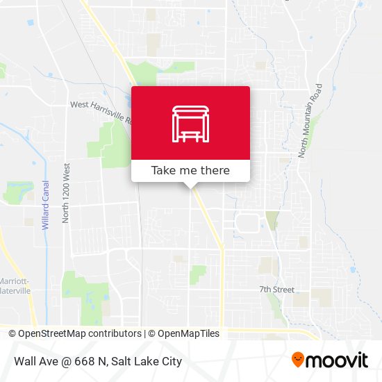 Mapa de Wall Ave @ 668 N