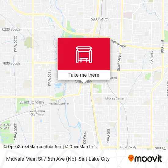 Midvale Main St / 6th Ave (Nb) map
