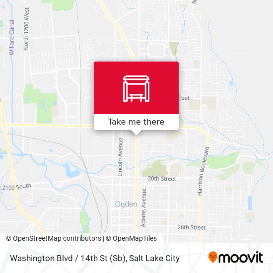 Mapa de Washington Blvd / 14th St (Sb)
