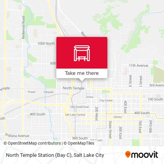 North Temple Station (Bay C) map