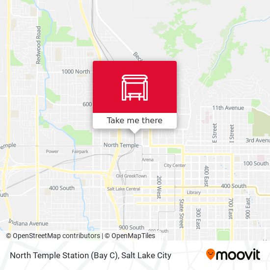 Mapa de North Temple Station (Bay C)