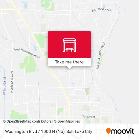Washington Blvd / 1000 N (Nb) map