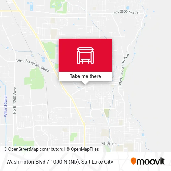Mapa de Washington Blvd / 1000 N (Nb)