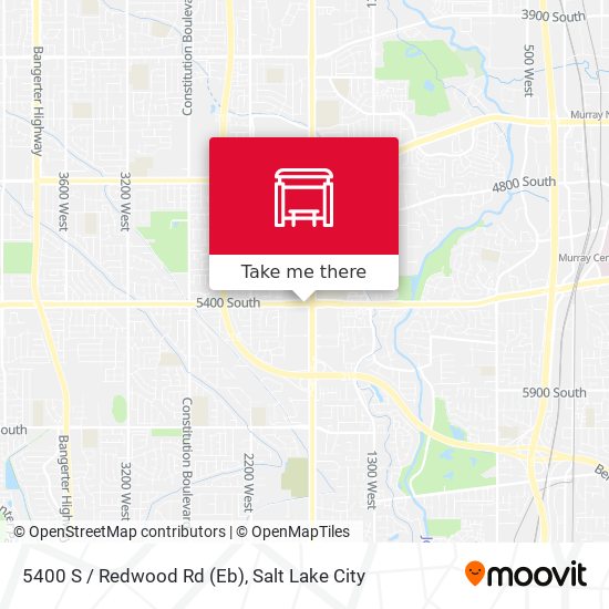 5400 S / Redwood Rd (Eb) map